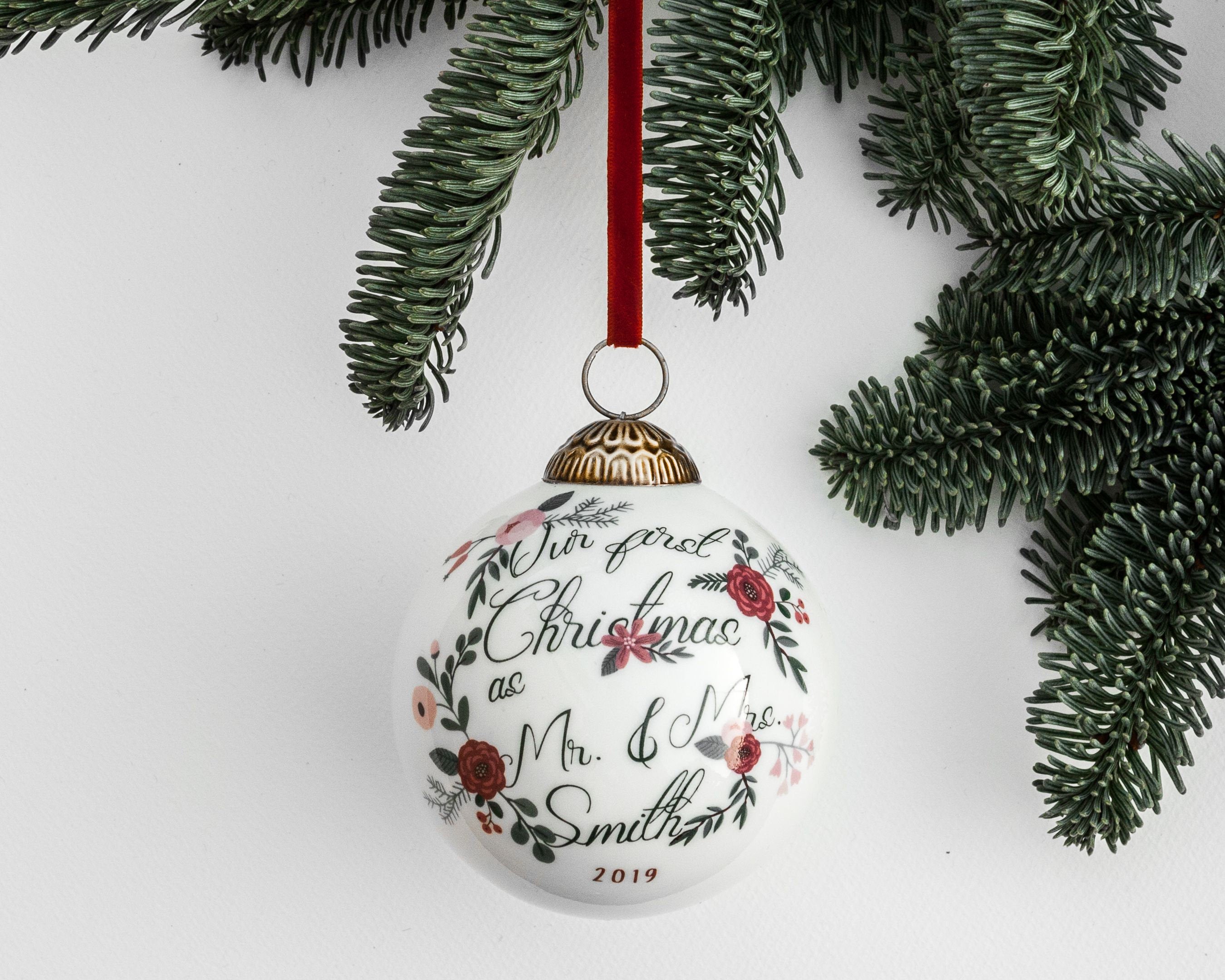 Personalized engagement Ornament